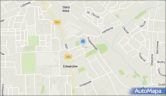 Bełchatów, Szpotańskiego Kazimierza, mapa Bełchatów