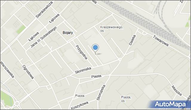 Białystok, Szczygla, mapa Białegostoku