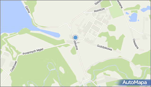 Bielkowo gmina Kolbudy, Szkolna, mapa Bielkowo gmina Kolbudy