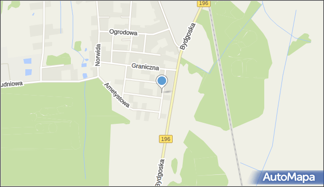 Bolechowo-Osiedle, Szmaragdowa, mapa Bolechowo-Osiedle