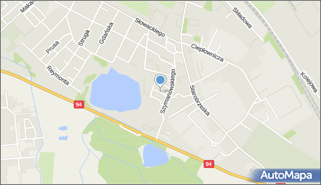 Brzeg, Szancera Jana Marcina, mapa Brzeg