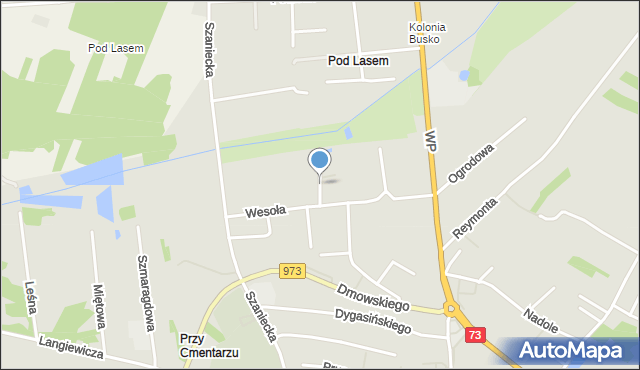 Busko-Zdrój, Szarych Szeregów, mapa Busko-Zdrój