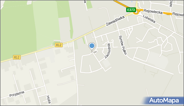 Chełm, Szarych Szeregów, mapa Chełma