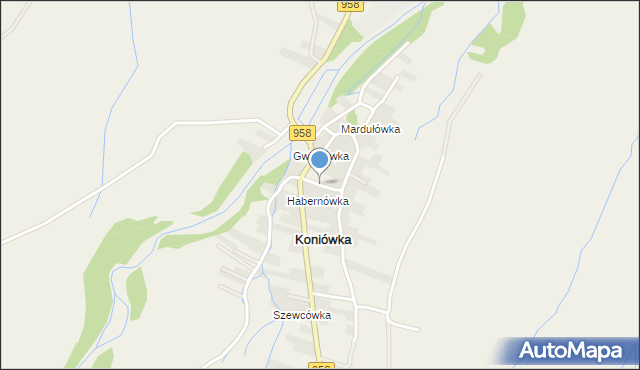 Czarny Dunajec, Szczepankówka, mapa Czarny Dunajec