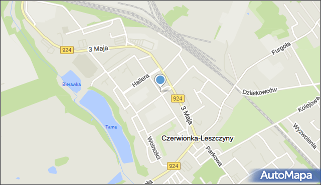Czerwionka-Leszczyny, Szkolna, mapa Czerwionka-Leszczyny