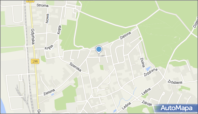 Czerwonak, Szyszkowa, mapa Czerwonak