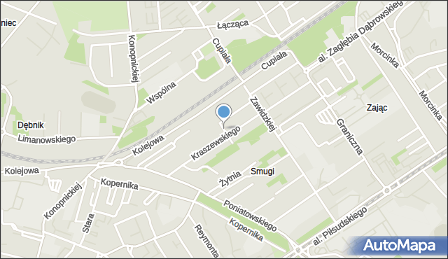 Dąbrowa Górnicza, Sztygarska, mapa Dąbrowa Górnicza