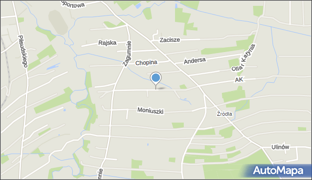 Dąbrowa Tarnowska, Szymanowskiego Karola, mapa Dąbrowa Tarnowska