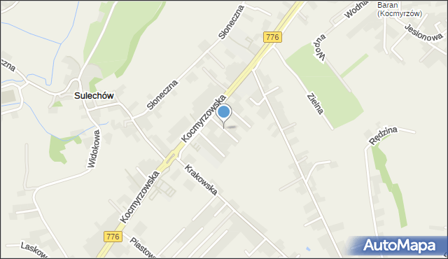 Dojazdów, Szafirowa, mapa Dojazdów