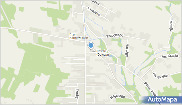 Dulowa, Szkolna, mapa Dulowa