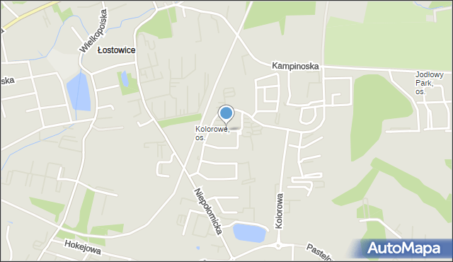 Gdańsk, Szmaragdowa, mapa Gdańska