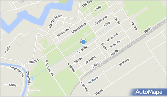 Gdańsk, Szarotki, mapa Gdańska