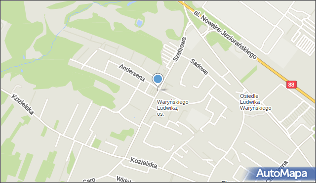 Gliwice, Szafirowa, mapa Gliwic