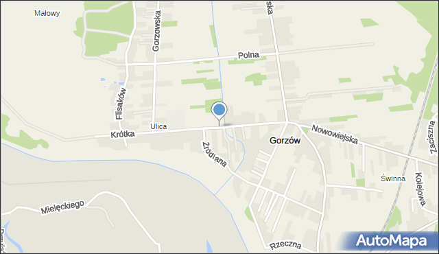 Gorzów, Szkolna, mapa Gorzów