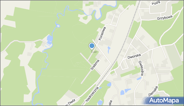 Gościcino, Szafirowa, mapa Gościcino