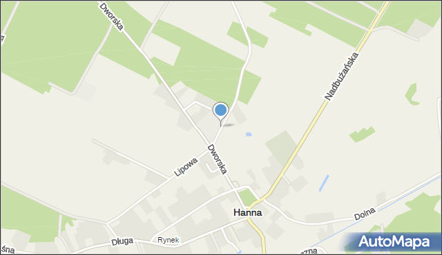 Hanna, Szkolna, mapa Hanna