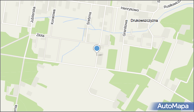 Henrykowo gmina Grabówka, Szafirowa, mapa Henrykowo gmina Grabówka