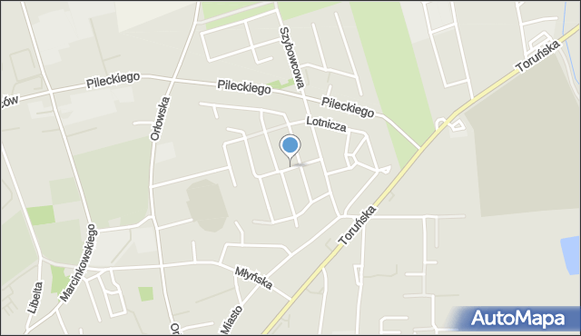 Inowrocław, Szenica Stanisława, mapa Inowrocławia