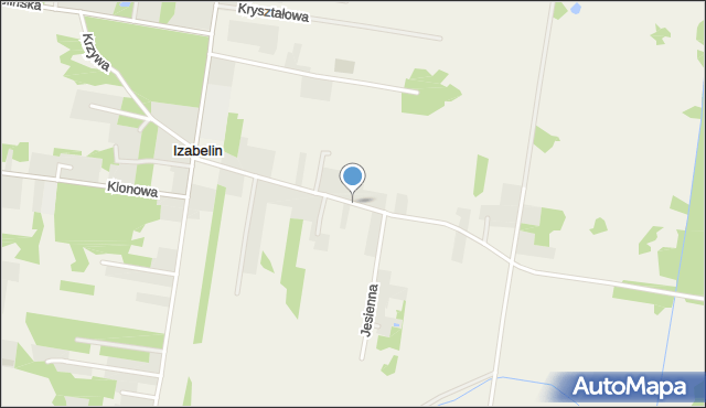 Izabelin gmina Nieporęt, Szkolna, mapa Izabelin gmina Nieporęt