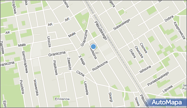 Józefów powiat otwocki, Szkolna, mapa Józefów powiat otwocki