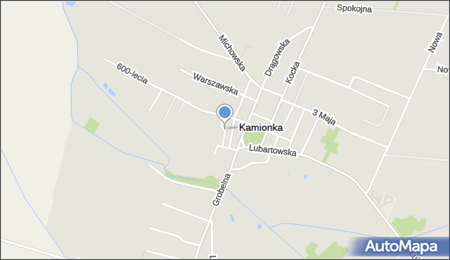 Kamionka powiat lubartowski, Szkolna, mapa Kamionka powiat lubartowski