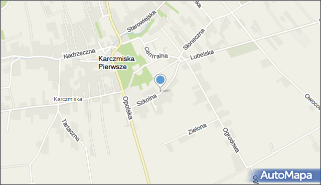 Karczmiska Pierwsze, Szkolna, mapa Karczmiska Pierwsze