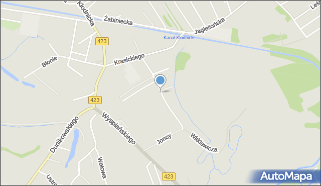 Kędzierzyn-Koźle, Szymborskiej Wisławy, mapa Kędzierzyna-Koźle