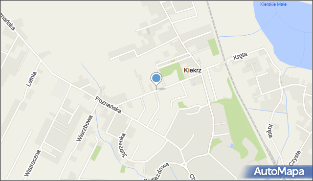 Kiekrz, Szkutnicza, mapa Kiekrz