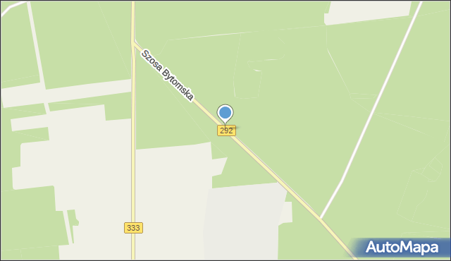 Kiełcz, Szosa Bytomska, mapa Kiełcz