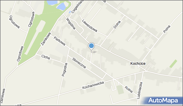 Kochcice, Szkolna, mapa Kochcice