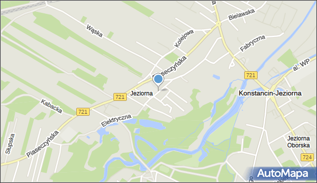 Konstancin-Jeziorna, Szkolna, mapa Konstancin-Jeziorna