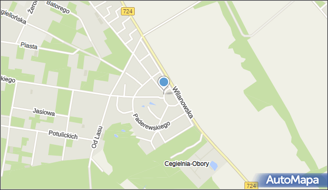 Konstancin-Jeziorna, Szymanowskiego Karola, mapa Konstancin-Jeziorna