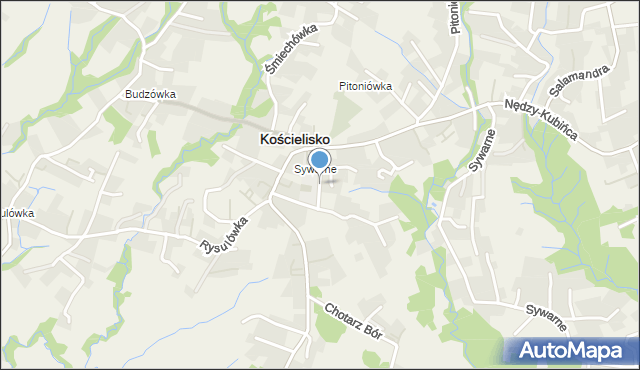 Kościelisko, Szeligówka, mapa Kościelisko