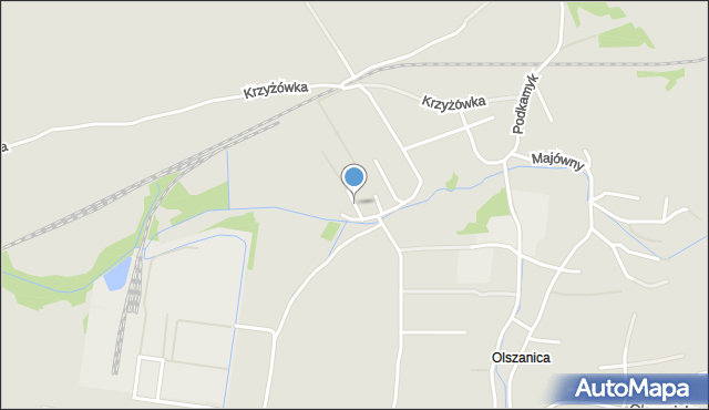 Kraków, Szaserów, mapa Krakowa