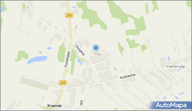 Kramsk, Szeluty Apolinarego, mapa Kramsk