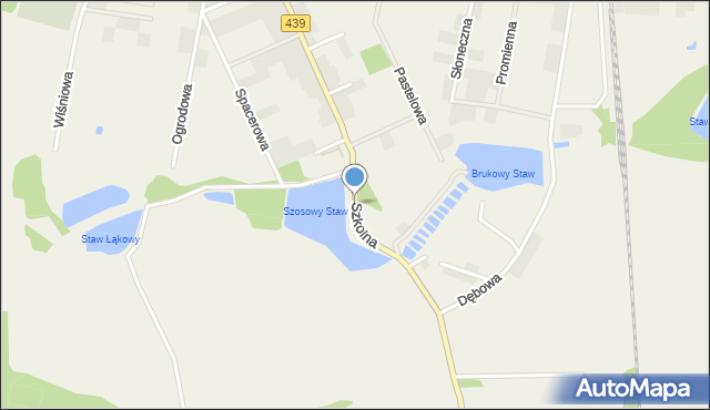 Krośnice powiat milicki, Szkolna, mapa Krośnice powiat milicki