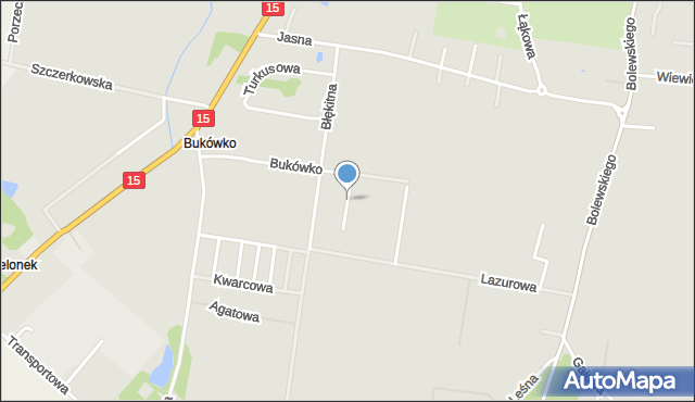 Krotoszyn, Szafirowa, mapa Krotoszyna