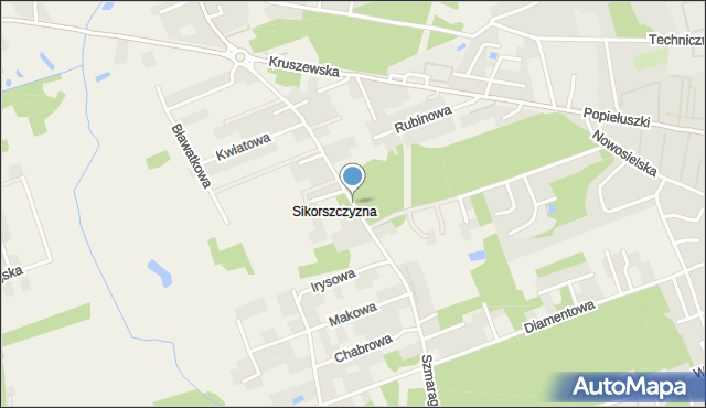 Krupniki, Szmaragdowa, mapa Krupniki