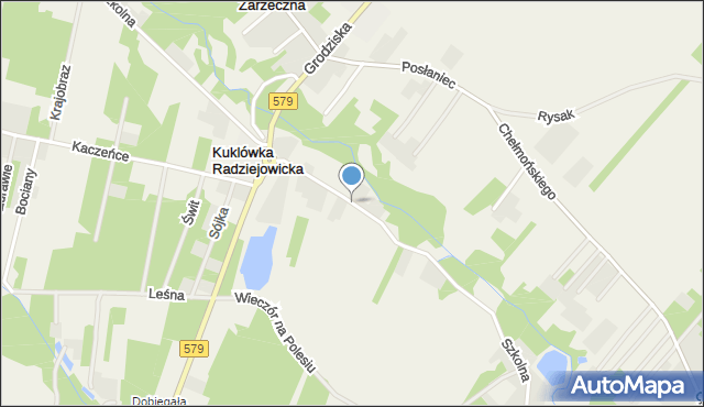 Kuklówka Radziejowicka, Szkolna, mapa Kuklówka Radziejowicka