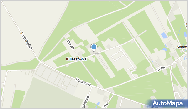 Kuleszówka, Szarych Zajączków, mapa Kuleszówka