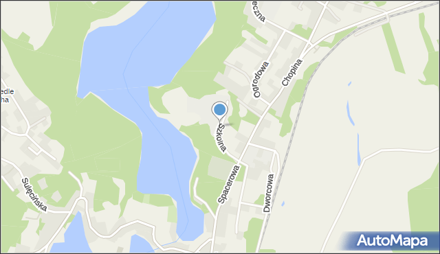 Łagów powiat świebodziński, Szkolna, mapa Łagów powiat świebodziński