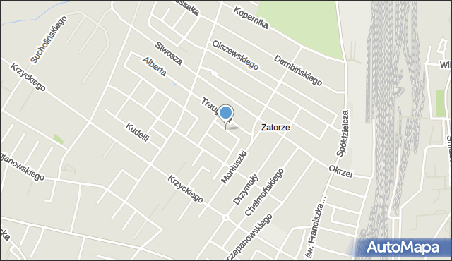 Leszno, Szymborskiej Wisławy, mapa Leszno