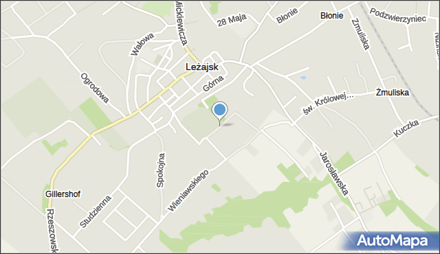 Leżajsk, Szymanowskiego Karola, mapa Leżajsk