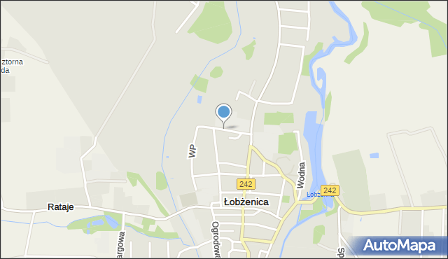 Łobżenica, Szczuki Pawła, mapa Łobżenica