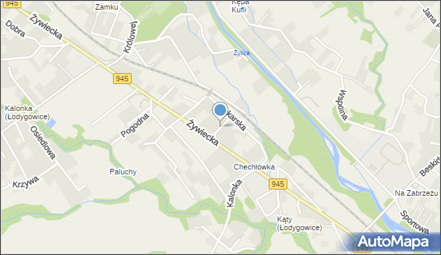 Łodygowice powiat żywiecki, Szewska, mapa Łodygowice powiat żywiecki