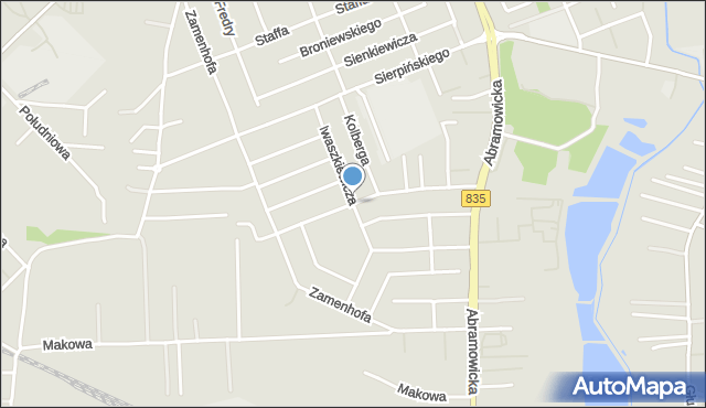 Lublin, Szelburg-Zarembiny Ewy, mapa Lublina