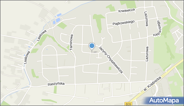 Lublin, Szczepańskiego Czesława, mapa Lublina