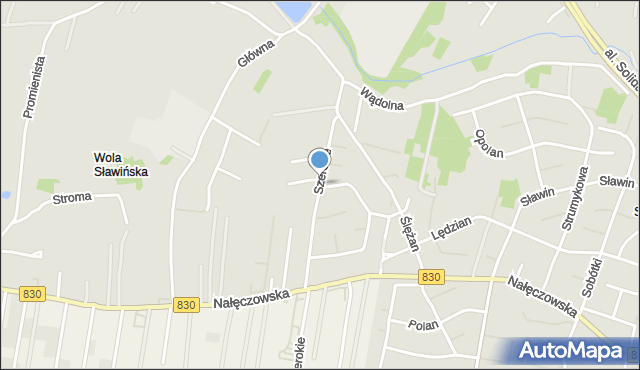 Lublin, Szerokie, mapa Lublina