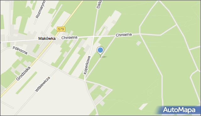 Makówka gmina Grodzisk Mazowiecki, Szałwiowa, mapa Makówka gmina Grodzisk Mazowiecki