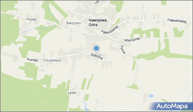 Nawojowa Góra, Szkolna, mapa Nawojowa Góra